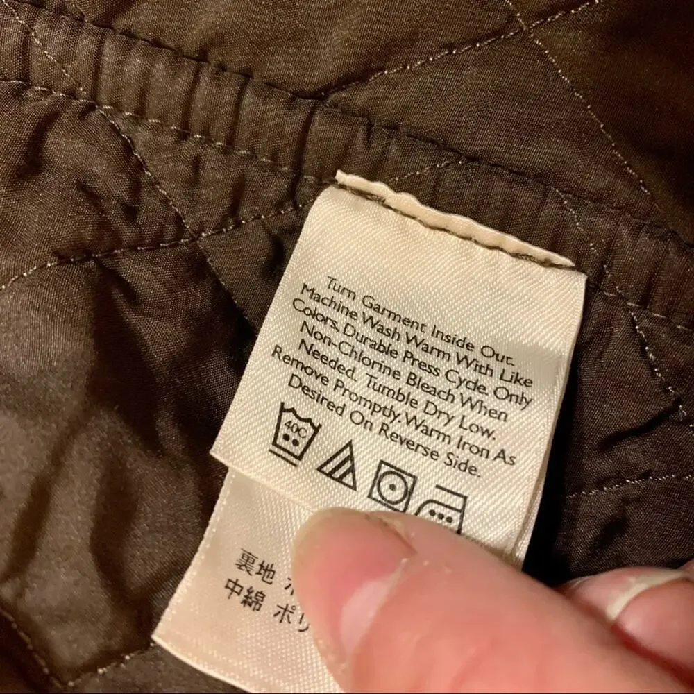 VTG Eddie Bauer Tan Corduroy Jacket Womens XS Quilted Gorpcore Casual Adadmia